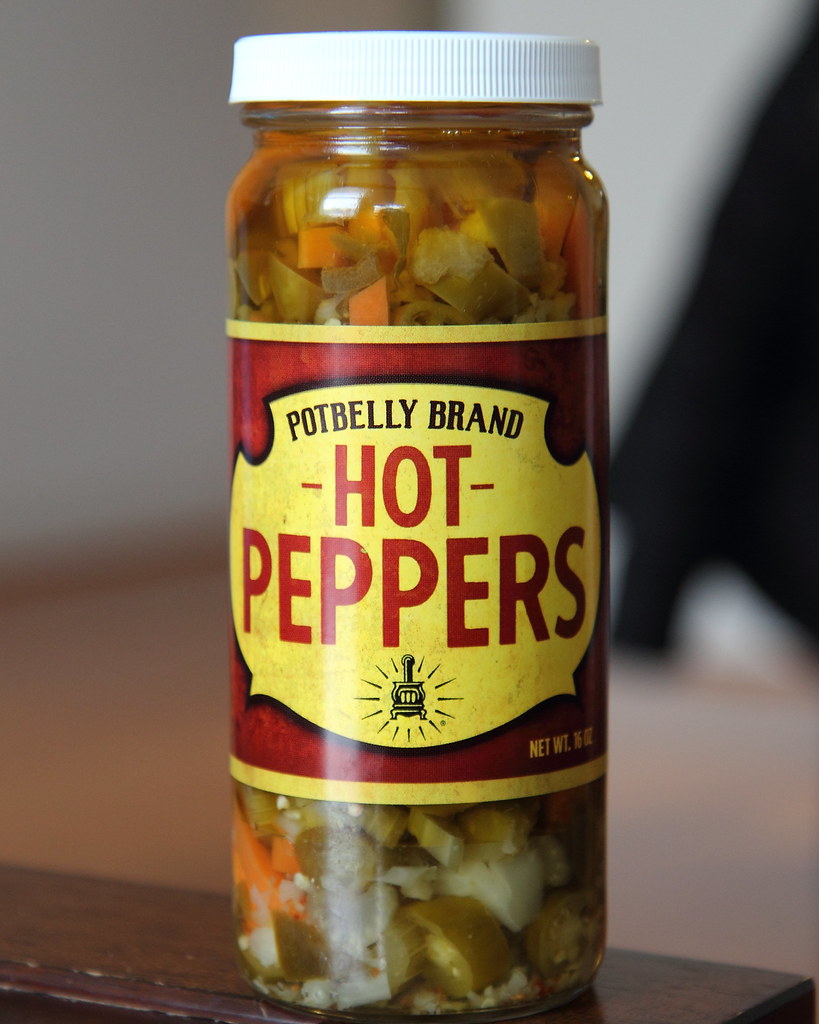 Potbelly Brand Hot Peppers I bought a container of hot pep… Flickr