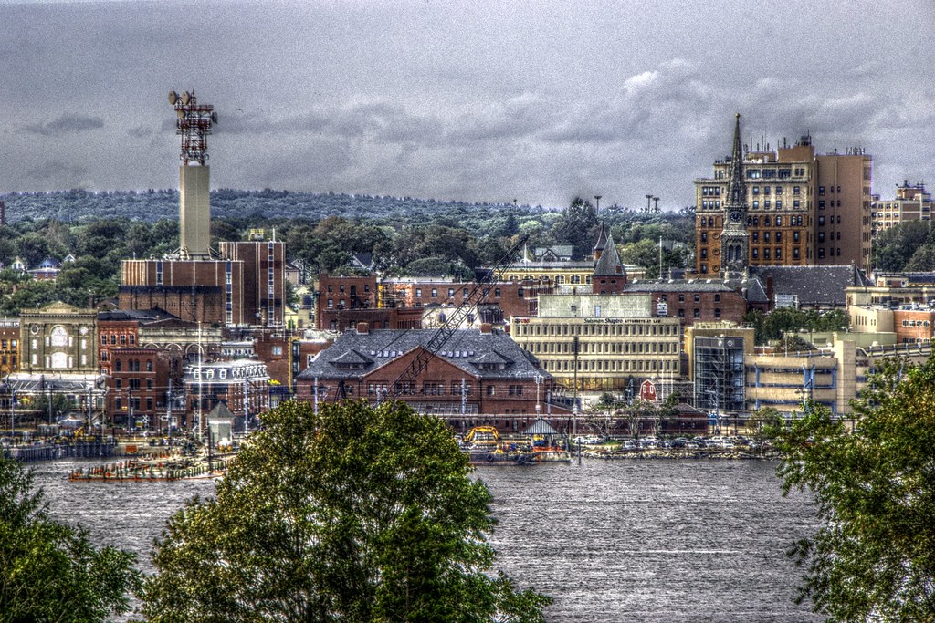 NewLondonTown Waterfront shot of New London CT take from t… Flickr