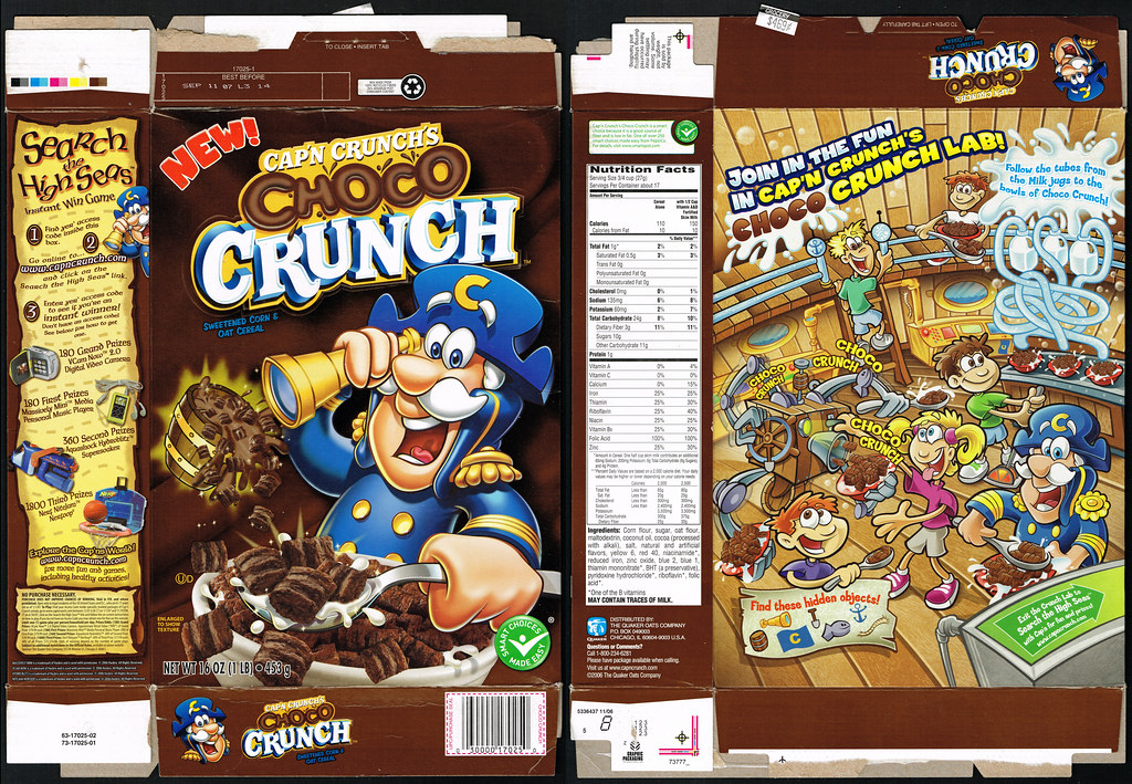 Captain Crunch Cereal Box