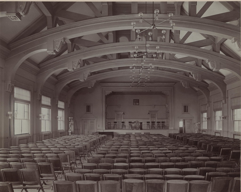 Auditorium, ca. 1901 Dorchester High School auditorium, Do… Flickr