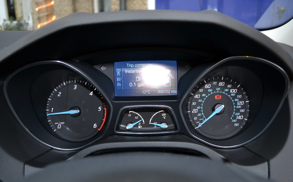 2012 Ford Focus 2.0 TDCi Titanium X Dashboard clocks Stuart Axe