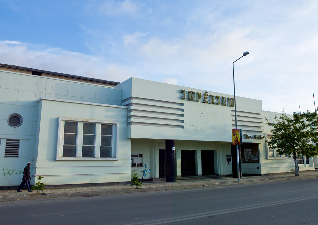 Art Deco Cinema Theater, Lobito, Angola The most visible r… Flickr