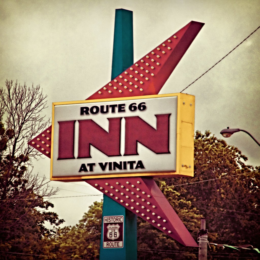 At Vinita Route 66 Inn, Vinita, Oklahoma. Marion Brite Flickr