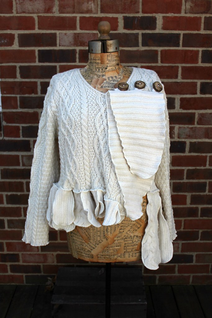 upcycled sweater cardigan Regina Moore Flickr