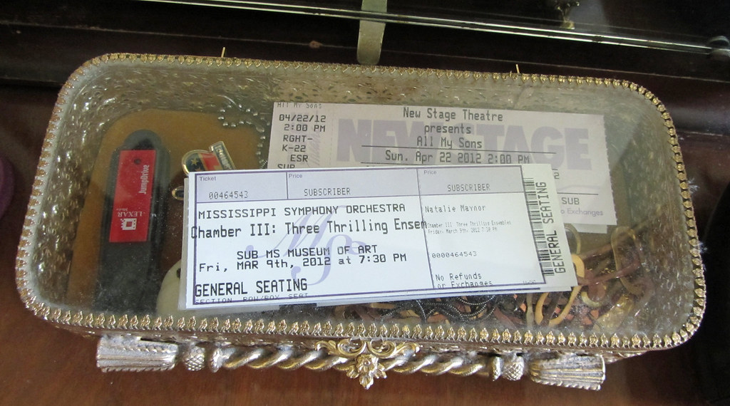 Jewelry Box Doesn't every jewelry box hold jewelry, ticket… Flickr