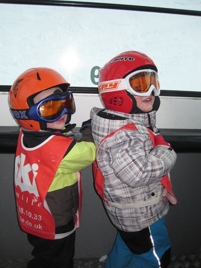 Ski holiday Reberty 164 Owen and Leo in the gondaler to th… Flickr
