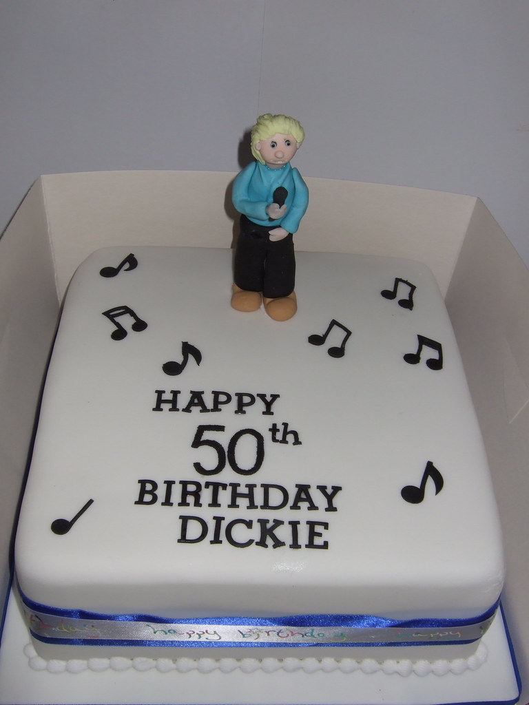 50th Birthday Cake with male singer figurine platypus1974 Flickr