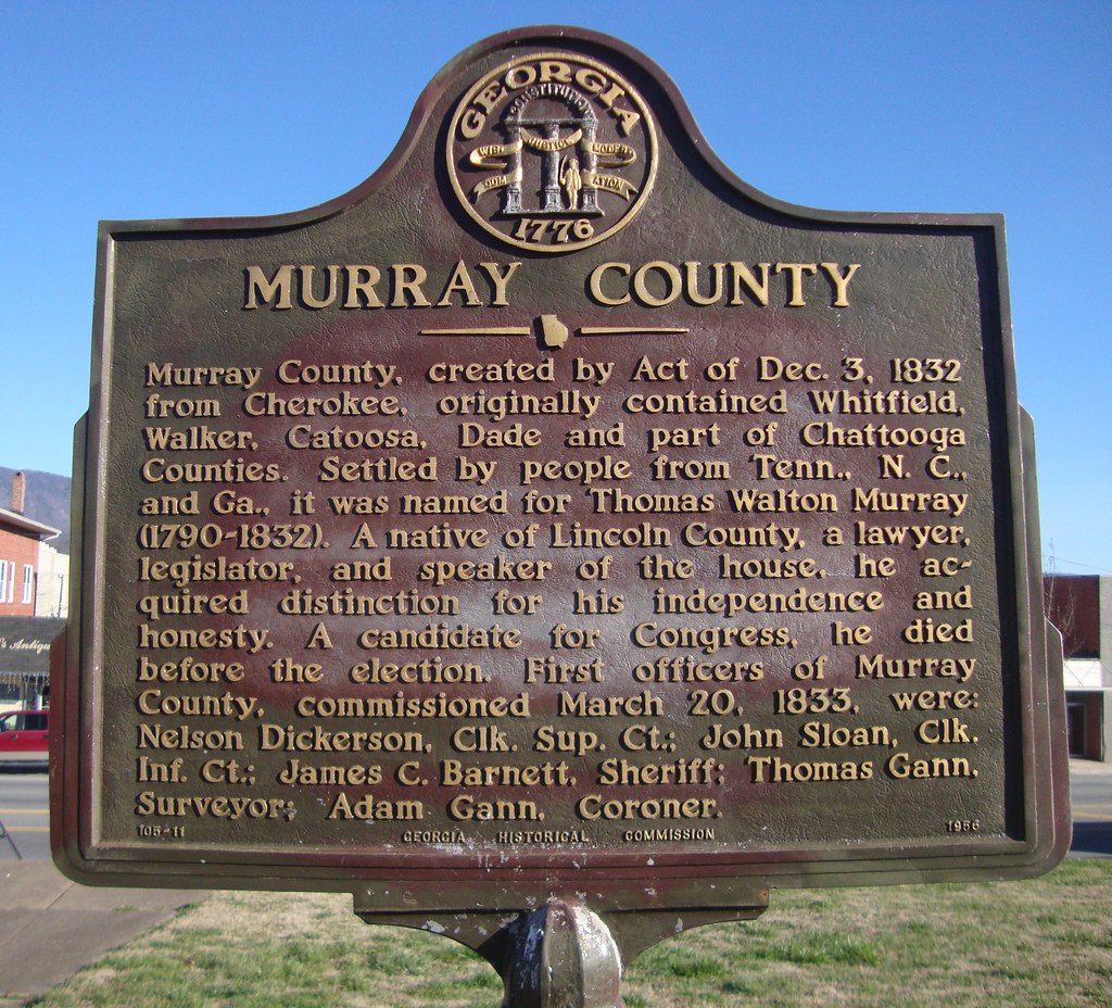 Old Murray County Marker (Chatsworth, Located on … Flickr