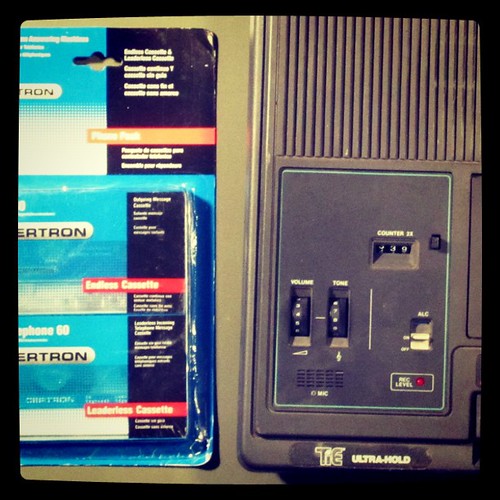 Answering machine tapes + portable recorder = tape loops Flickr