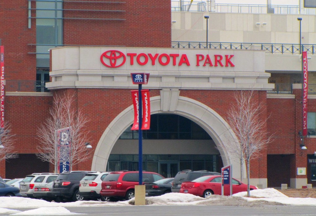 Toyota Park Entrance Toyota Park in Bridgeview (suburban C… Flickr