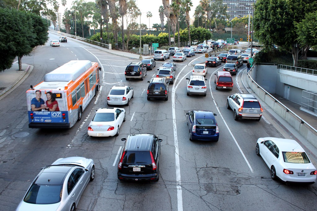 LA traffic jam = daily occurence ! Down Town Los Angeles, … Flickr