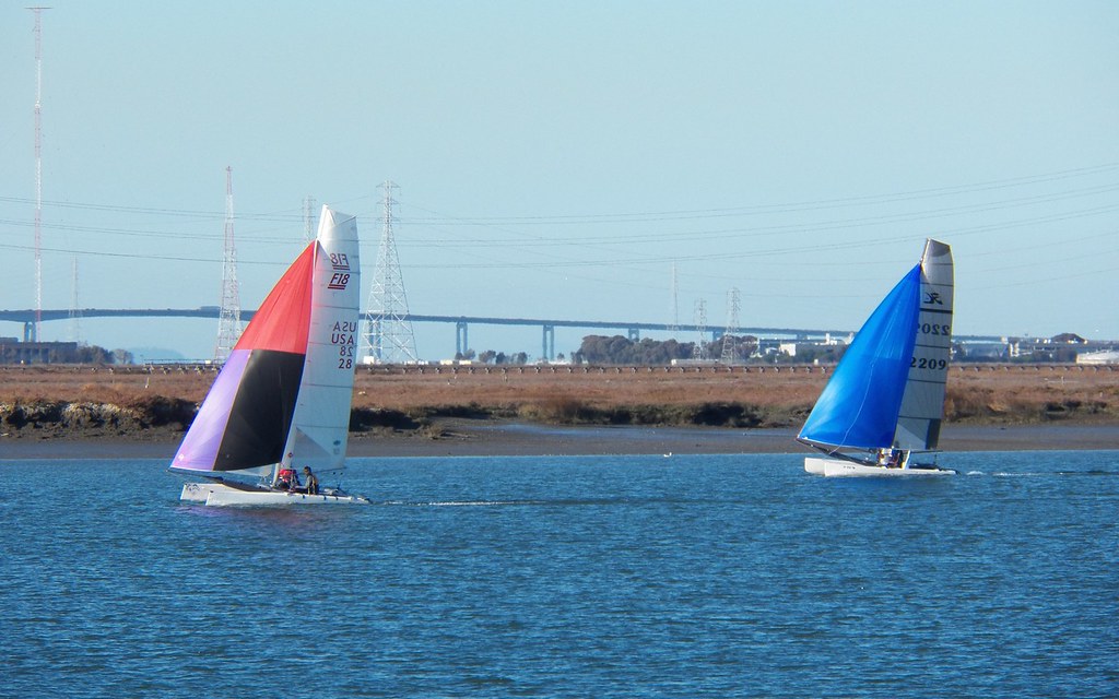 sailing by the Redwood City harbor, California. www.flickr… Flickr