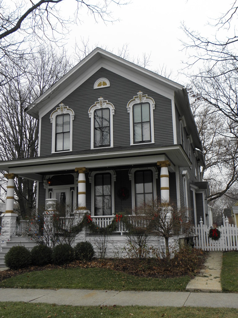 Dark Gray Victorian House Naperville, IL Mike Steele Flickr