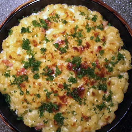 Pasta met pancetta en taleggio. Aanvallen! Levine Flickr