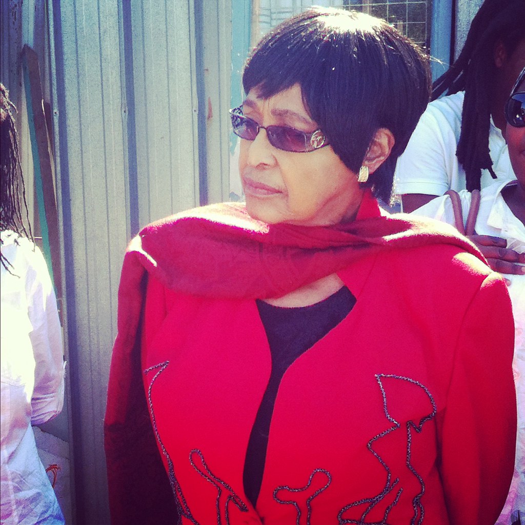 Winnie Mandela visits Sheffield Road, Cape Town Slum Dwellers