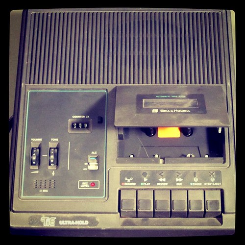 dusty Bell & Howell tape recorder, ready to make tape loop… Flickr