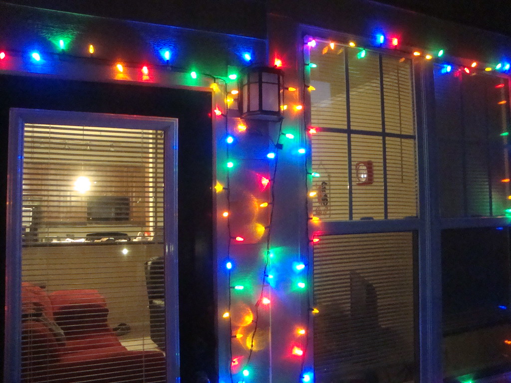 Christmas lights outside my apartment This past weekend I … Flickr