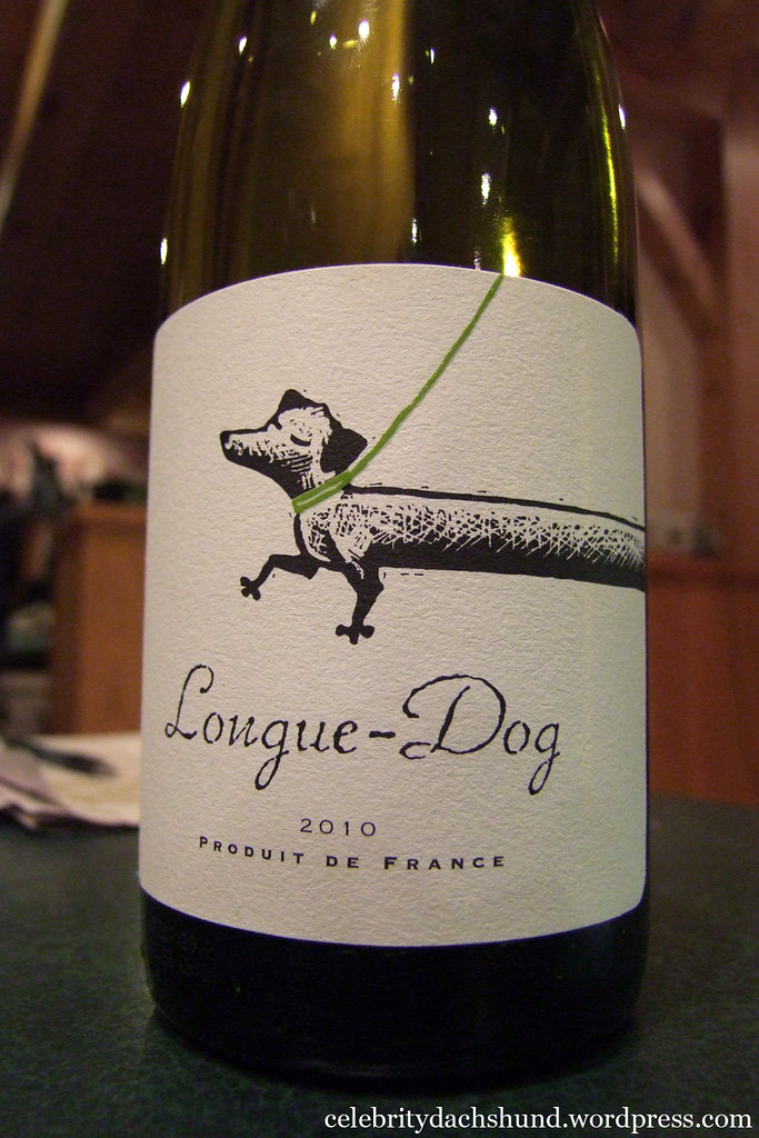 Longue Dog Wine To celebrate New Years, I got a nice bottl… Flickr