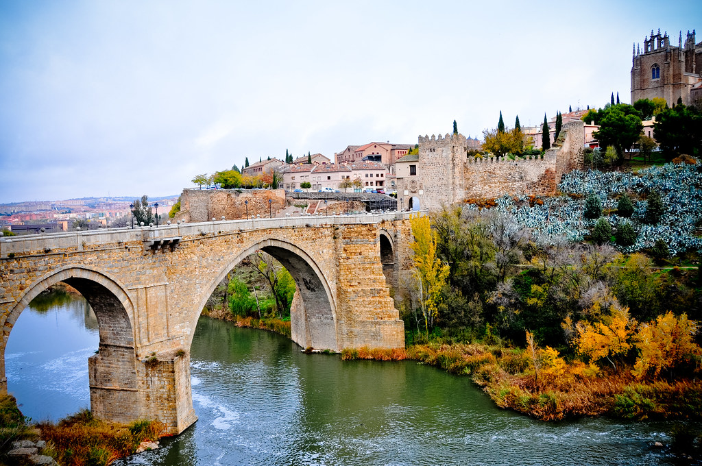 Puente de San Martín (San Martin Bridge) and Tagus River i… Flickr