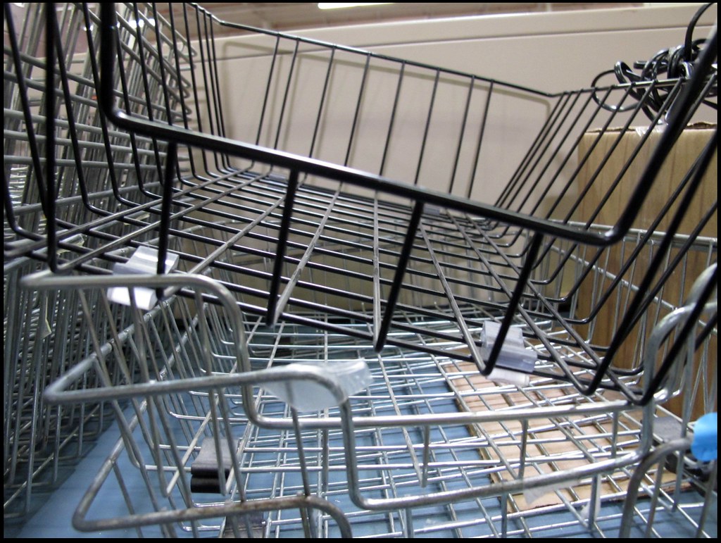 Wire Baskets Lots of wire baskets for that industrial look… Flickr