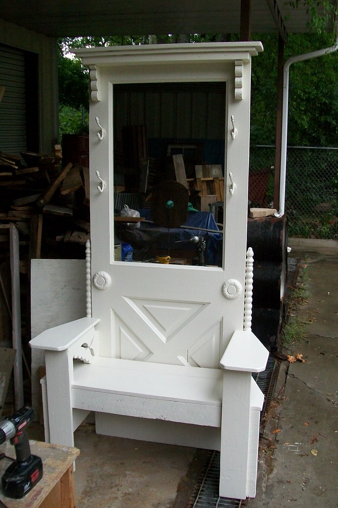 Hall Tree Front door and architectural pieces Lewis Simmons Designs