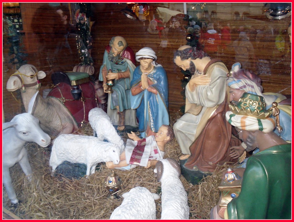 Nativity scene German Christmas Market, Birmingham. Origin… Flickr