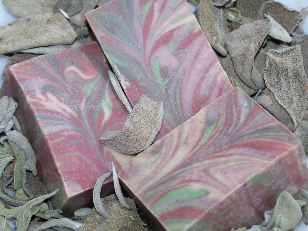 BLACKBERRY SAGE Cold Process Blackberry Sage Soap TheoDora Soaps