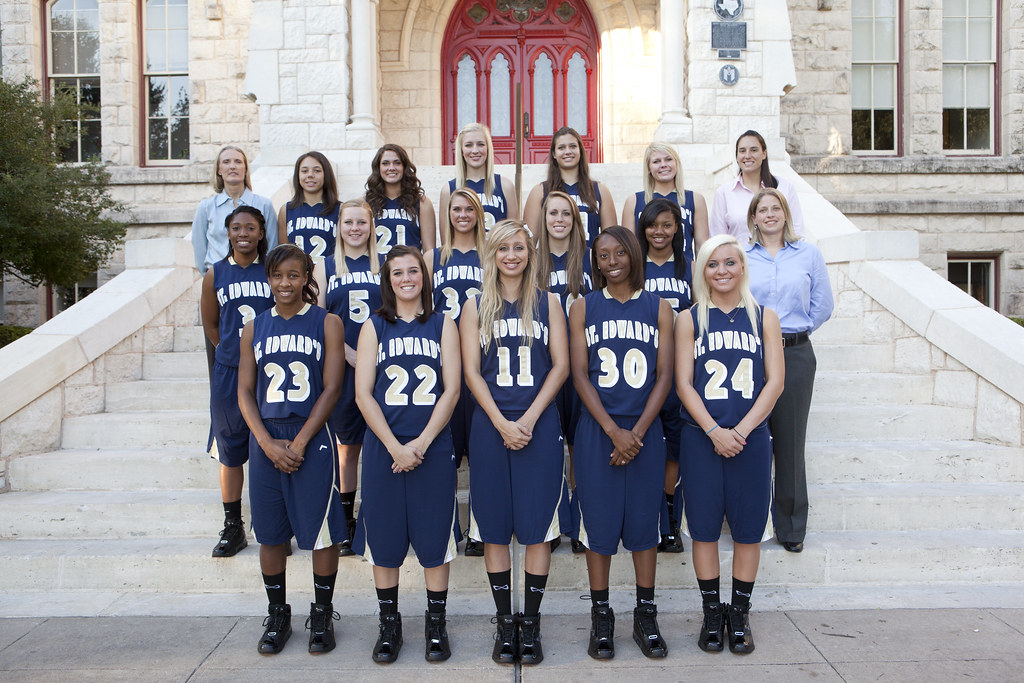 068 St. Edward's University women's basketball team. St. Edward's