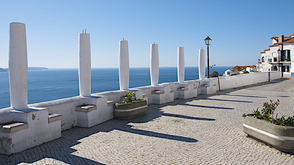 Nazare. Portugal. At the top of the Funicular Railway in N… Flickr