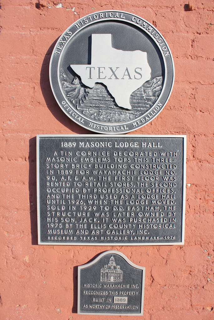 1889 Masonic Lodge Hall, Waxahchie, Texas Historical Marke… Flickr