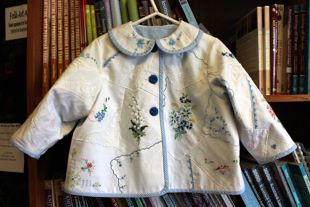 Hankie Jacket Another work of art by Louise! Knit One Smock Too