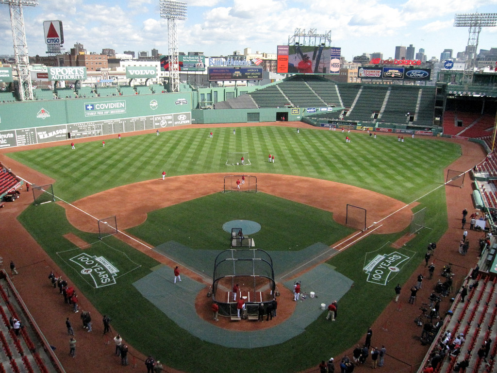 Fenway Park batting practice April 13, 2012 Mike Flickr