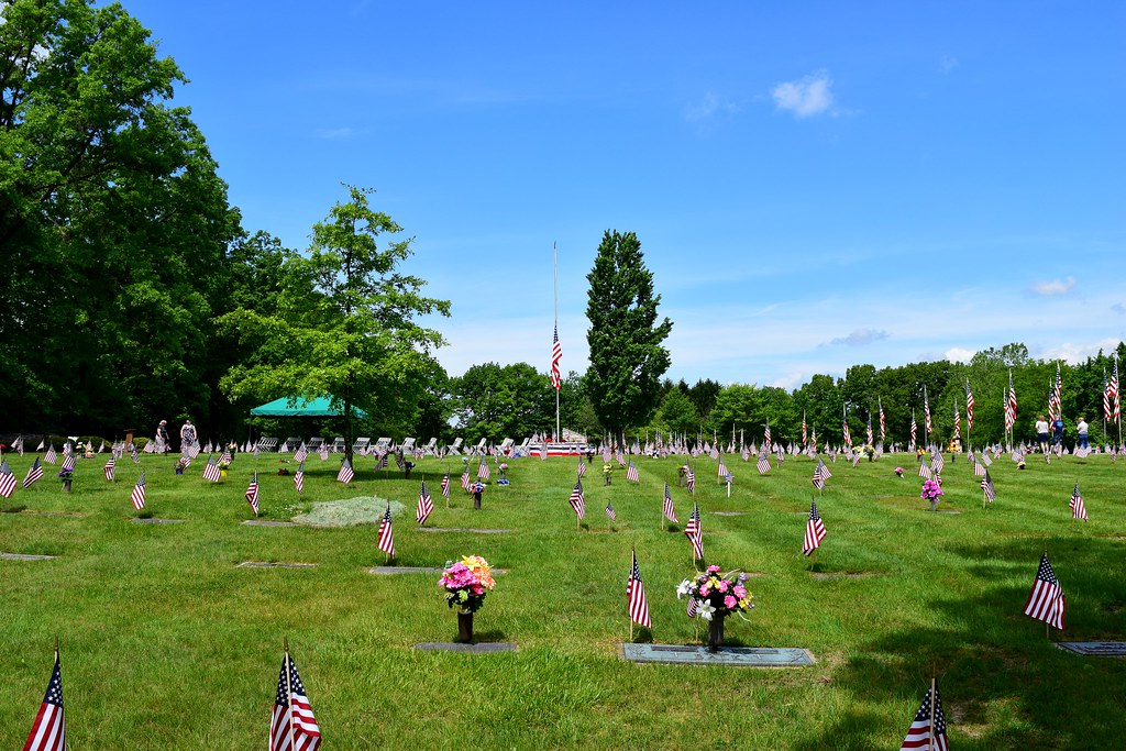 Flags and Flowers Northlawn Memorial Gardens Memorial Day … Calvin