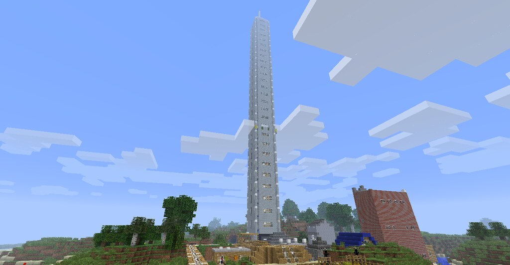Minecraft tower New in version 1.2.3 of Minecraft, the wor… Flickr