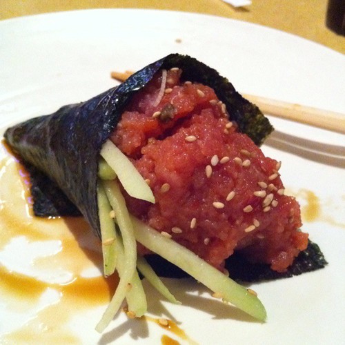 Spicy Tuna Hand Roll Without Rice Maru Sushi. Costa mesa… Flickr