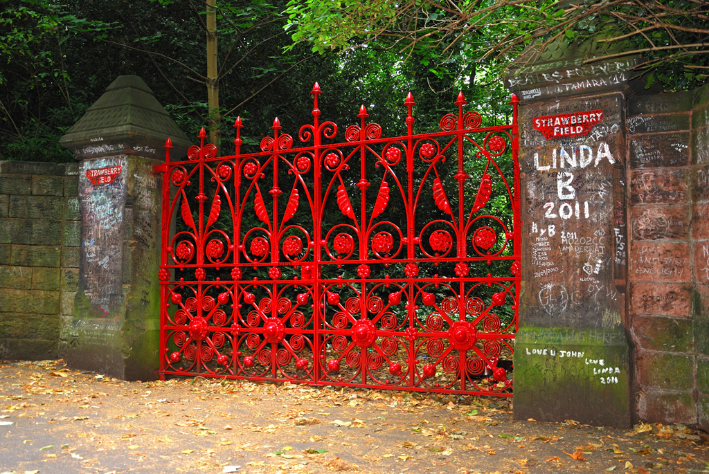 Strawberry Field gates Located in Beaconsfield Road, Liver… Flickr