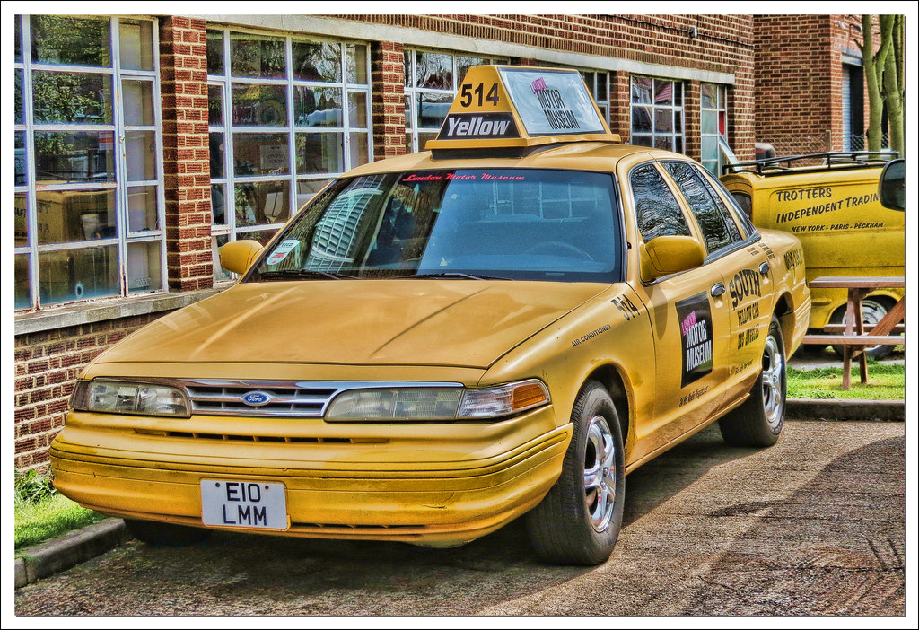 Yellow Taxi Some of the Motors Outside the 'London Motor M… Flickr