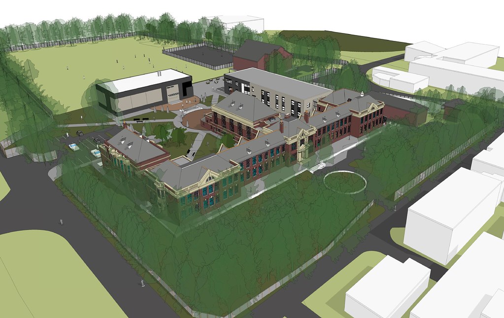 Newland School for Girls CGI (Aerial 4) Aerial perspecti… Flickr