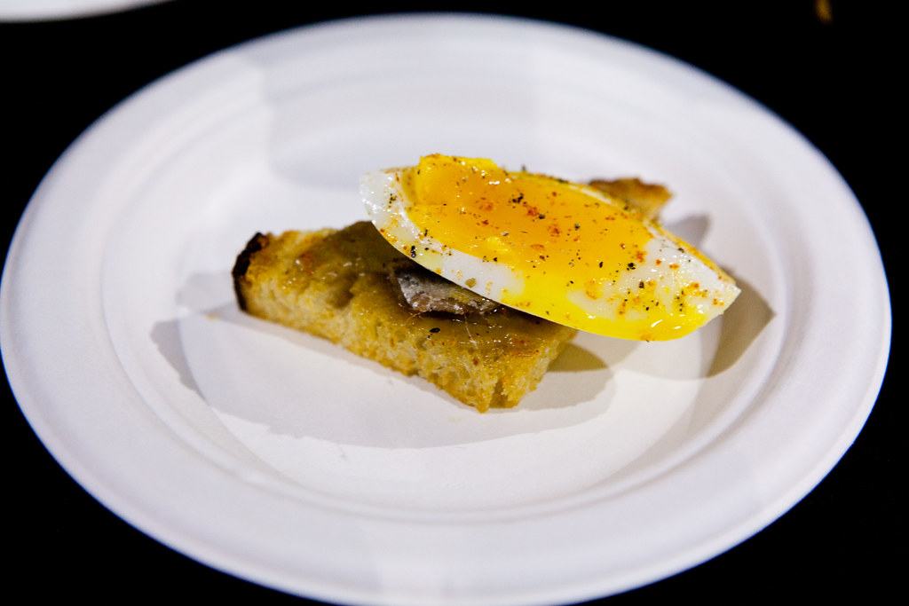 Toast with anchovy, hardboiled egg and spices from Allswel… Flickr