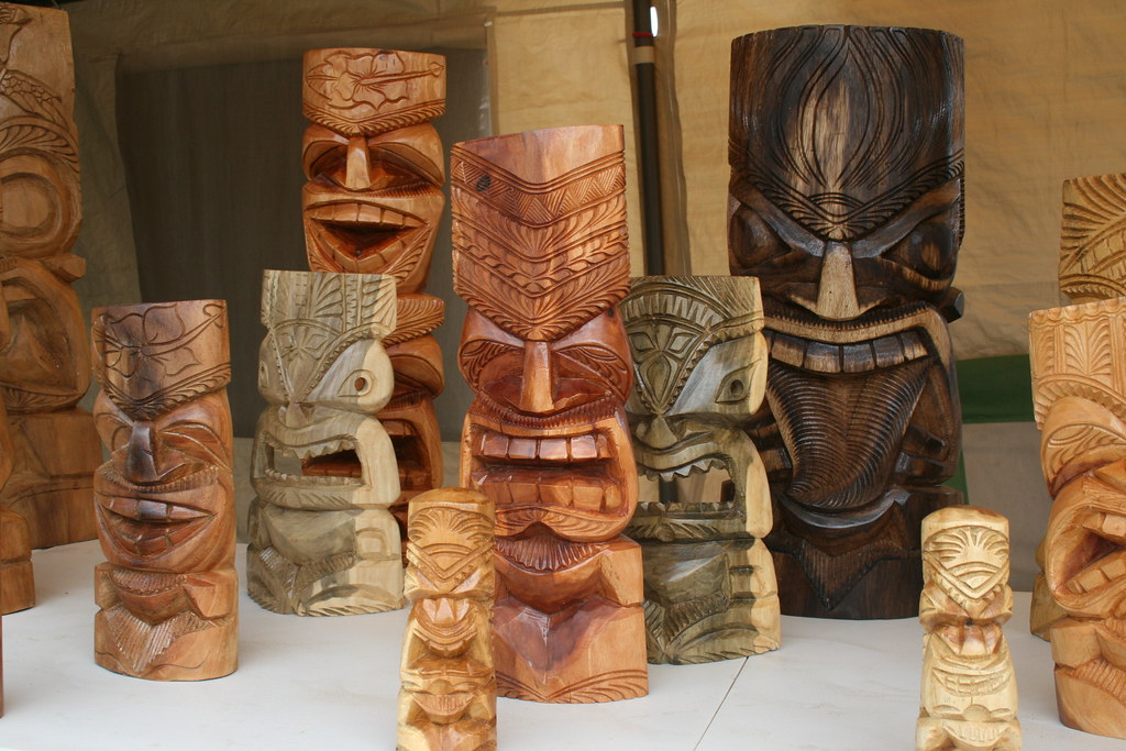 IMG_10381 2/16/2012 Tiki heads for sale near Giovanni's… Flickr