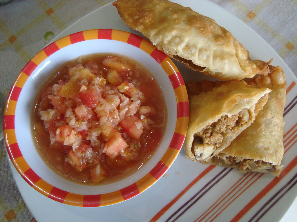 Vegan Chilean "meat" empanadas. I made the recipe from Viv… Flickr