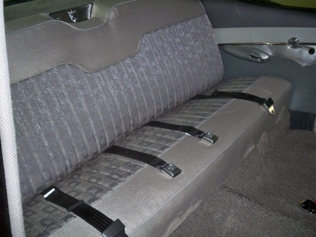 57 Fairlane | 1957 Ford Fairlane Interior Rear Seat Installa