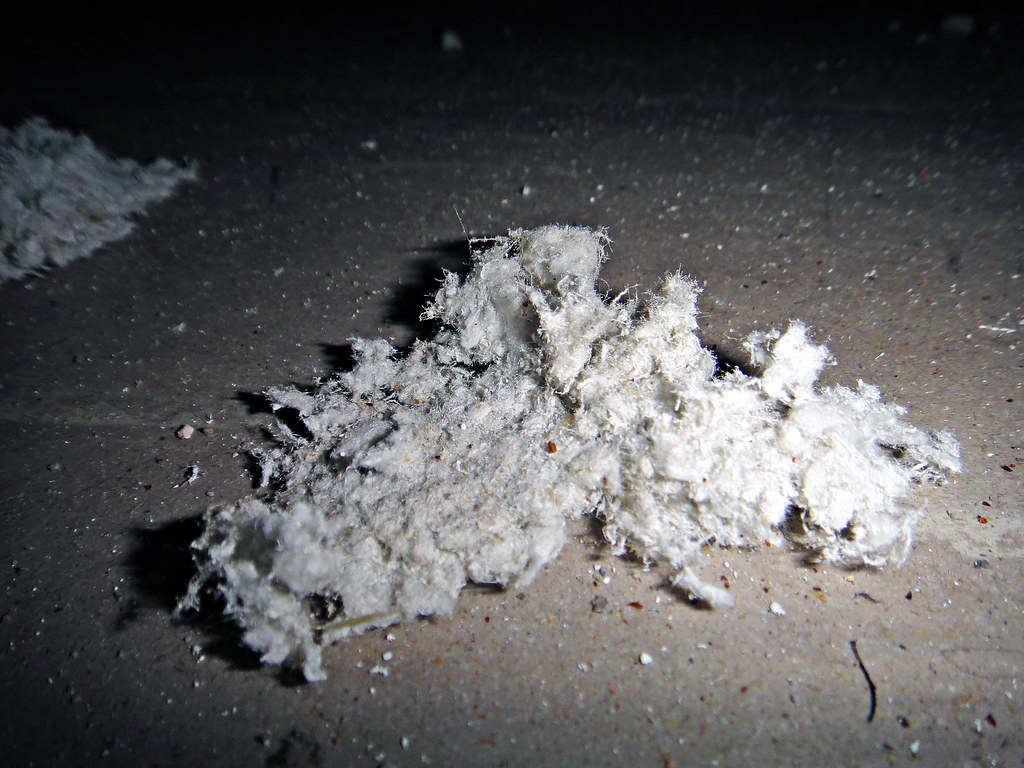 Closeup of Chrysotile Asbestos Fireproofing Asbestorama Flickr