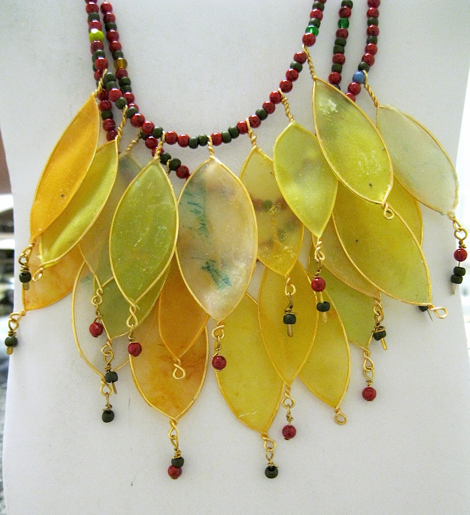 Leaf necklace translucent leaf necklace. Loose and layered… Flickr