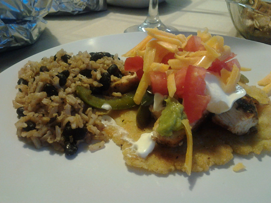 Mom's birthday dinner From scratch corn tortilla, cilantro… Flickr