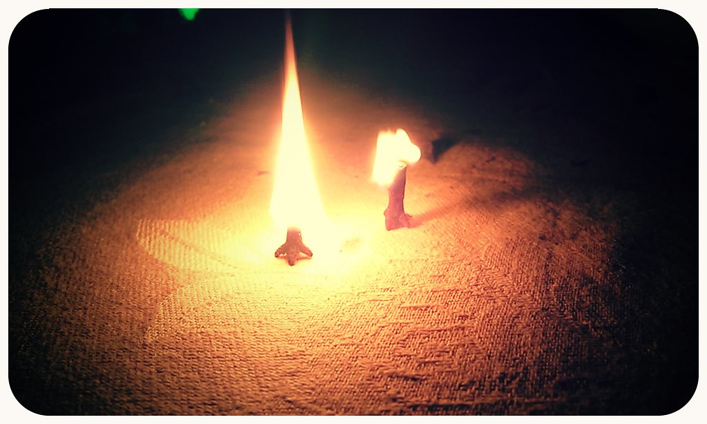 Cloves on fire Taken with picplz. abdulla.naasih Flickr