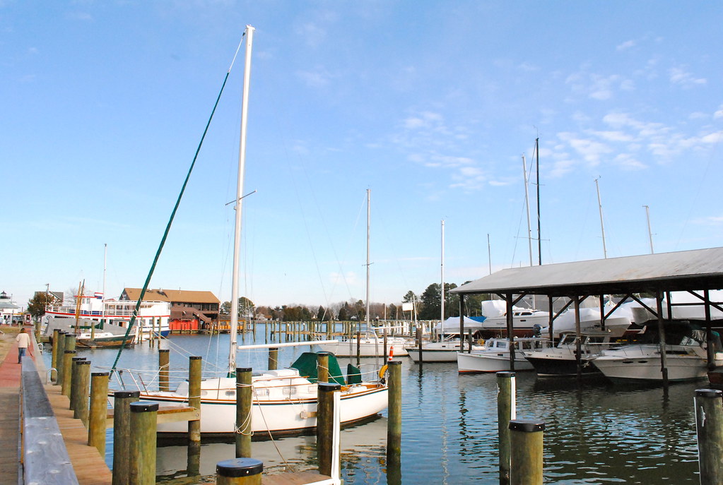 St. Michaels, Maryland Covered dock area for boats in the … Flickr