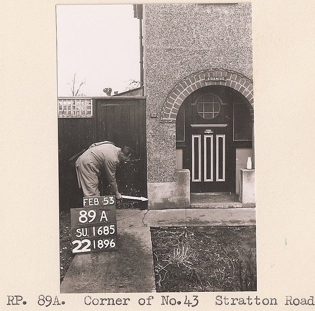 1953 No.43 Stratton Road, Swindon (OS "A Man with a Stick" series) a