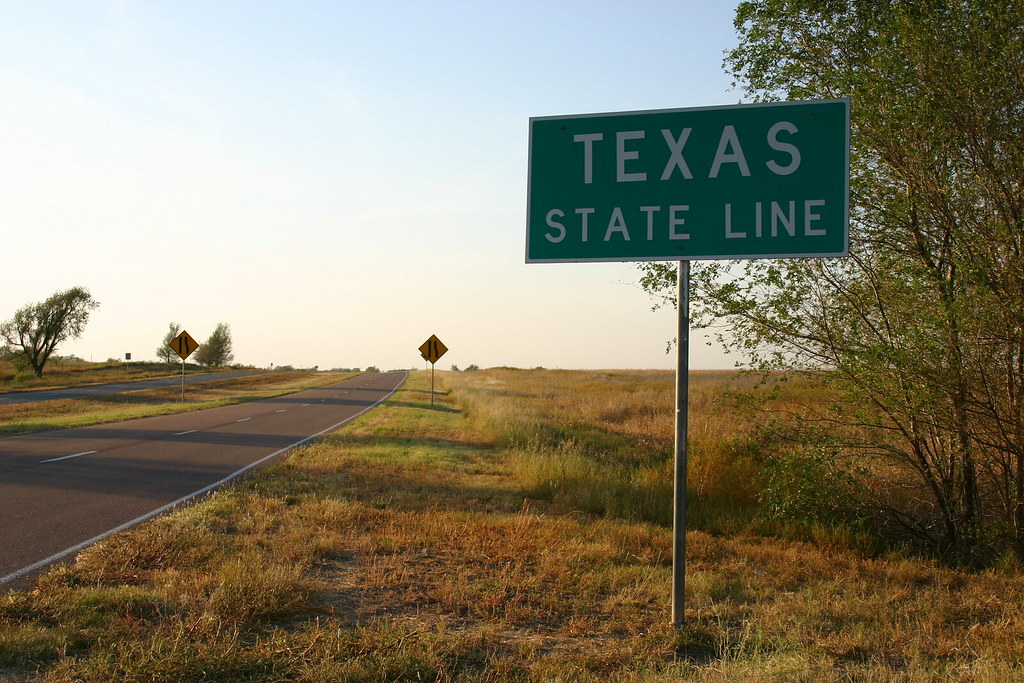 Texas State Line, Texola, Oklahoma The "Texas State Line" … Flickr