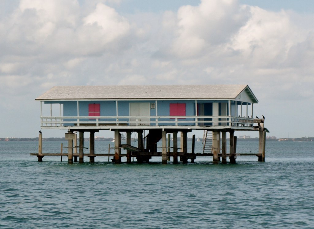 Stiltsville Several woodstilt homes were built in shallow… Flickr